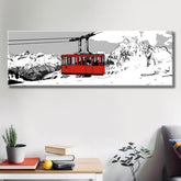 Painting by Numbers Switzerland andermatt Cable Car